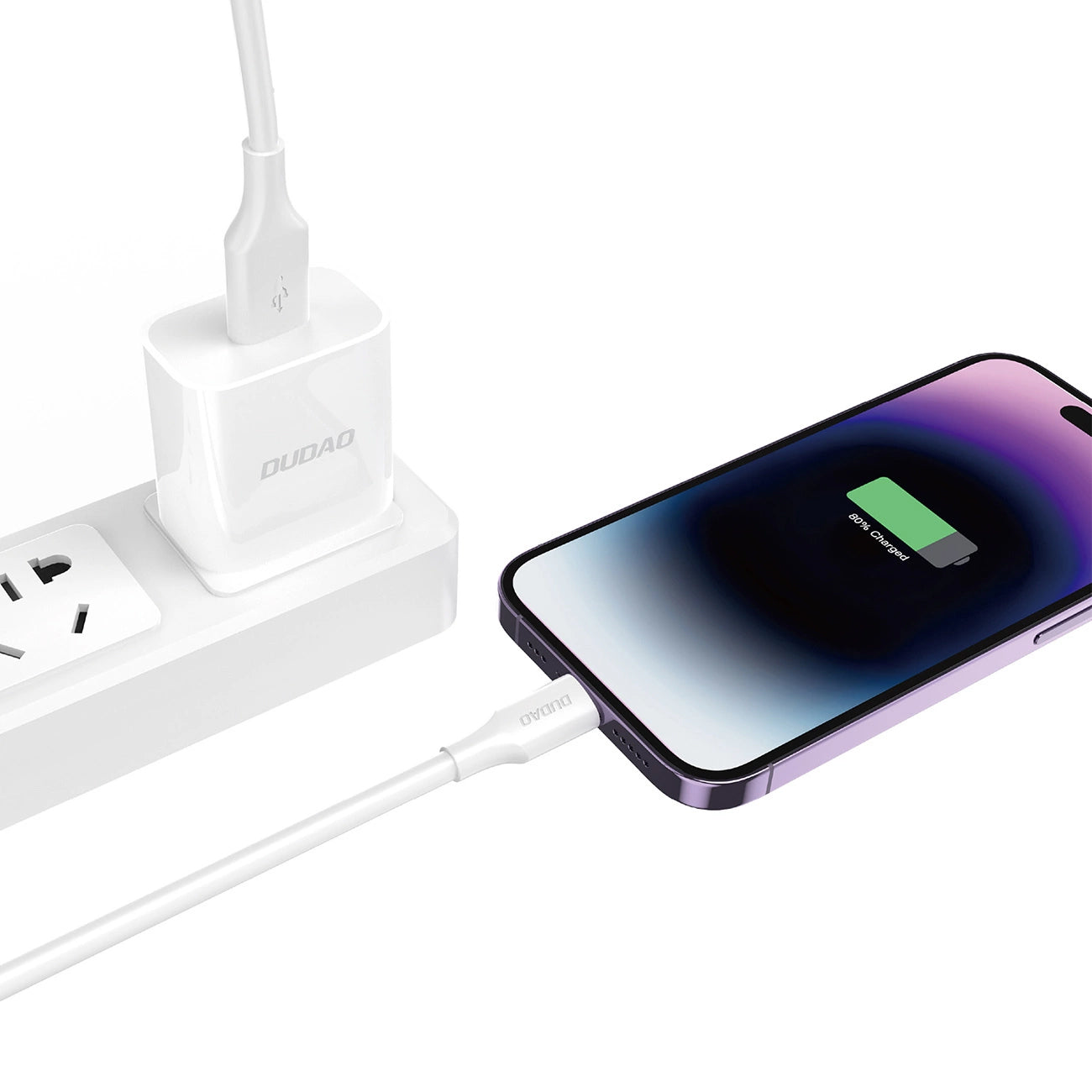 Daten- und Ladekabel USB-A - Lightning Dudao L2sL, 30W, 1,2m, Weiß