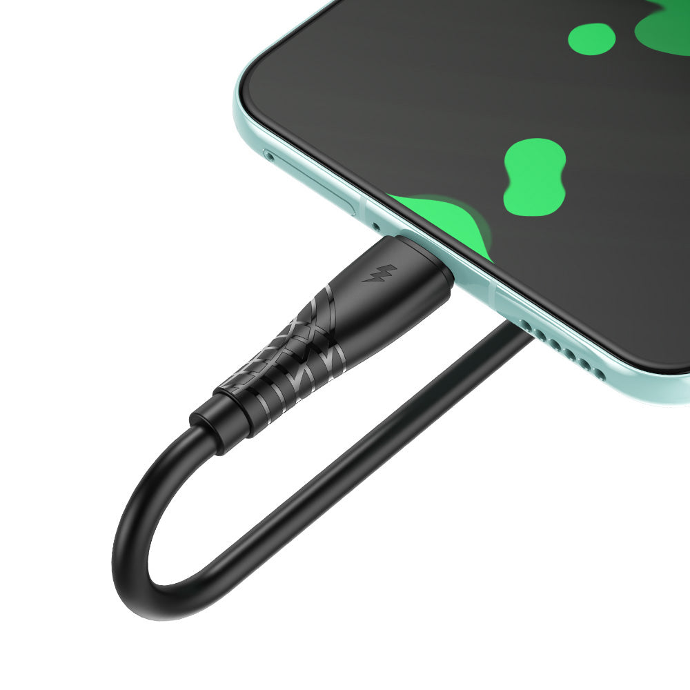 Daten- und Ladekabel USB-A - USB-C BWOO BO-X318C, 27W, 1m, Schwarz