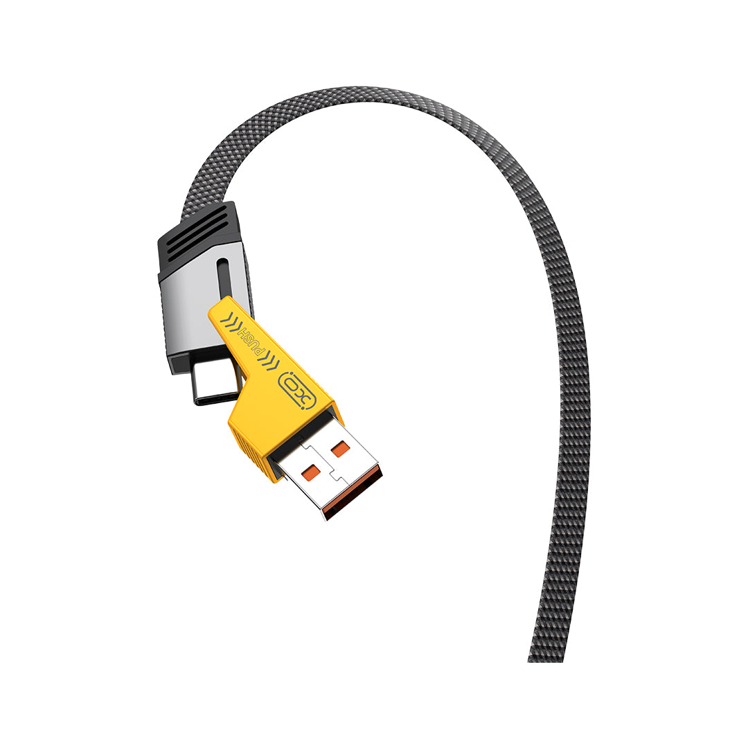 Daten- und Ladekabel USB-A / USB-C - Lightning / USB-C XO Design NB283, 60W, 1m, Grau