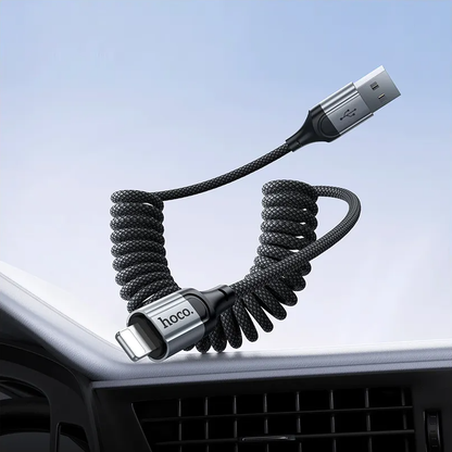 USB-A - Lightning Daten- und Ladekabel HOCO X121, 27W, 1,5m, Schwarz