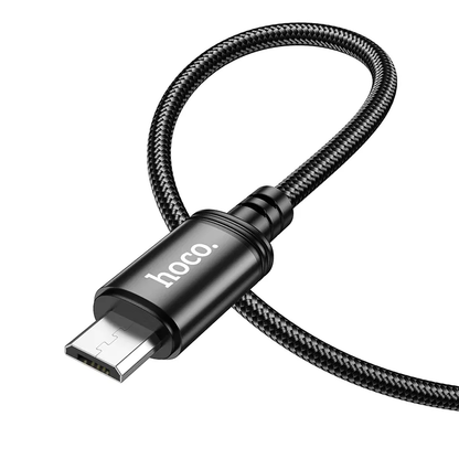 USB-A - microUSB Lade- und Datenkabel HOCO X89, 18W, 1m, Schwarz