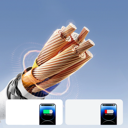 USB-A - Lightning Lade- und Datenkabel Joyroom S-A28 Flash, 18W, 1m, Weiß