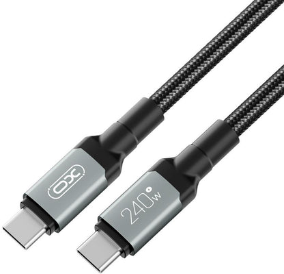 USB-C Daten- und Ladekabel - USB-C XO Design NB-Q264B, 240W, 2m, Schwarz