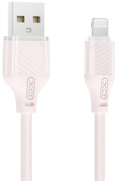 USB-A - Lightning Daten- und Ladekabel XO Design NB291, 18W, 1m, Rosa