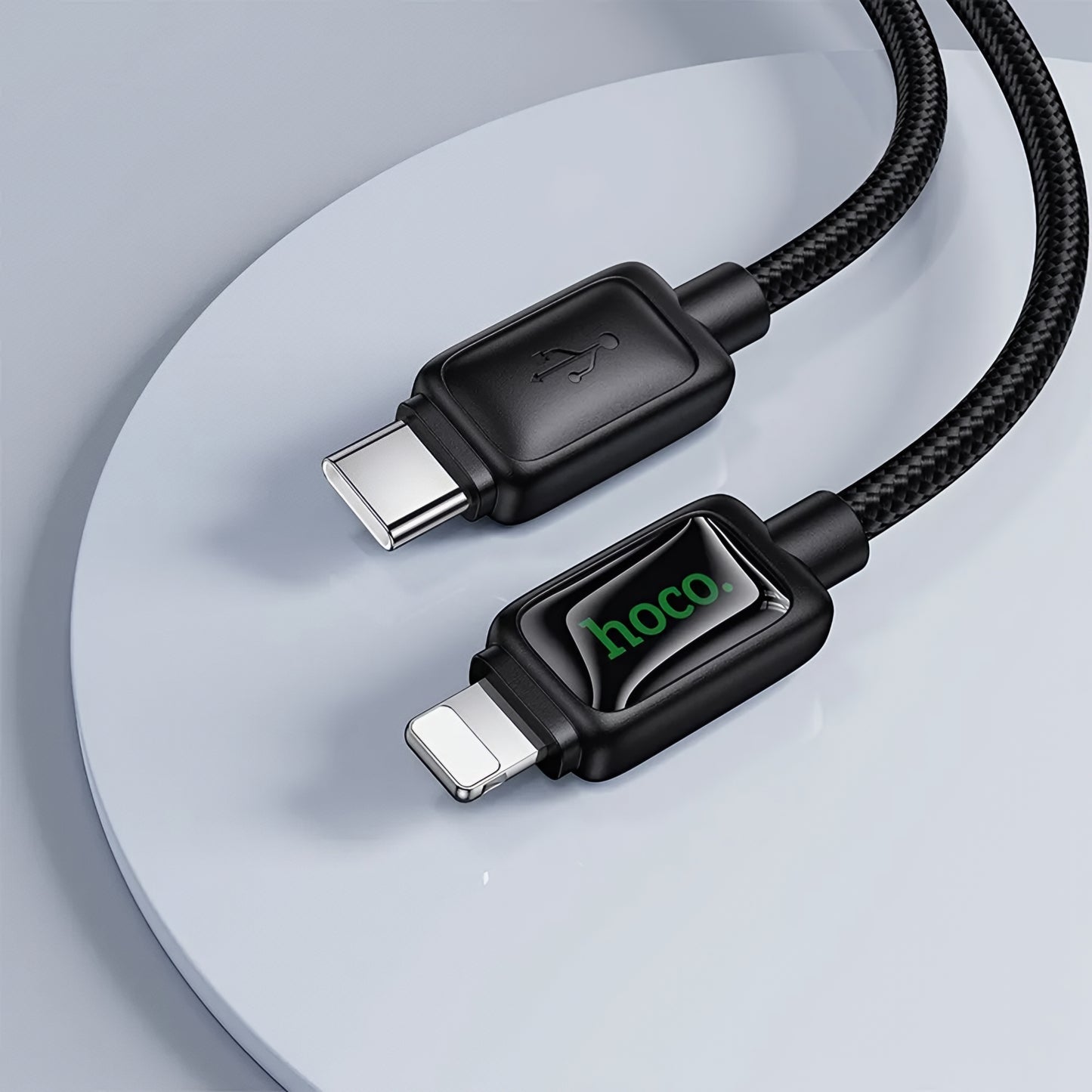 Daten- und Ladekabel USB-C - Lightning HOCO U146, 30W, 1.2m, Schwarz