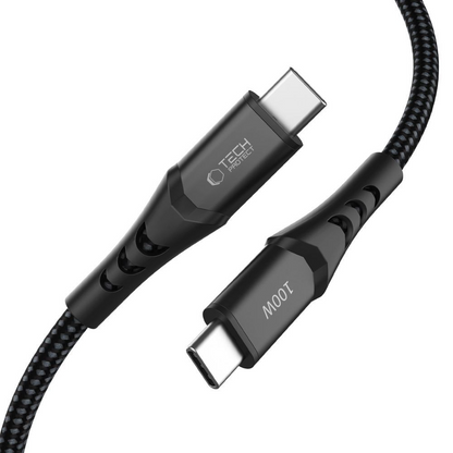 USB-C Daten- und Ladekabel - USB-C Tech-Protect UB11T Ultraboost, 100W, 1m, Schwarz