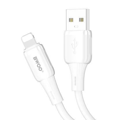 Daten- und Ladekabel USB-A - Lightning BWOO X329L, 15W, 1m, Weiß