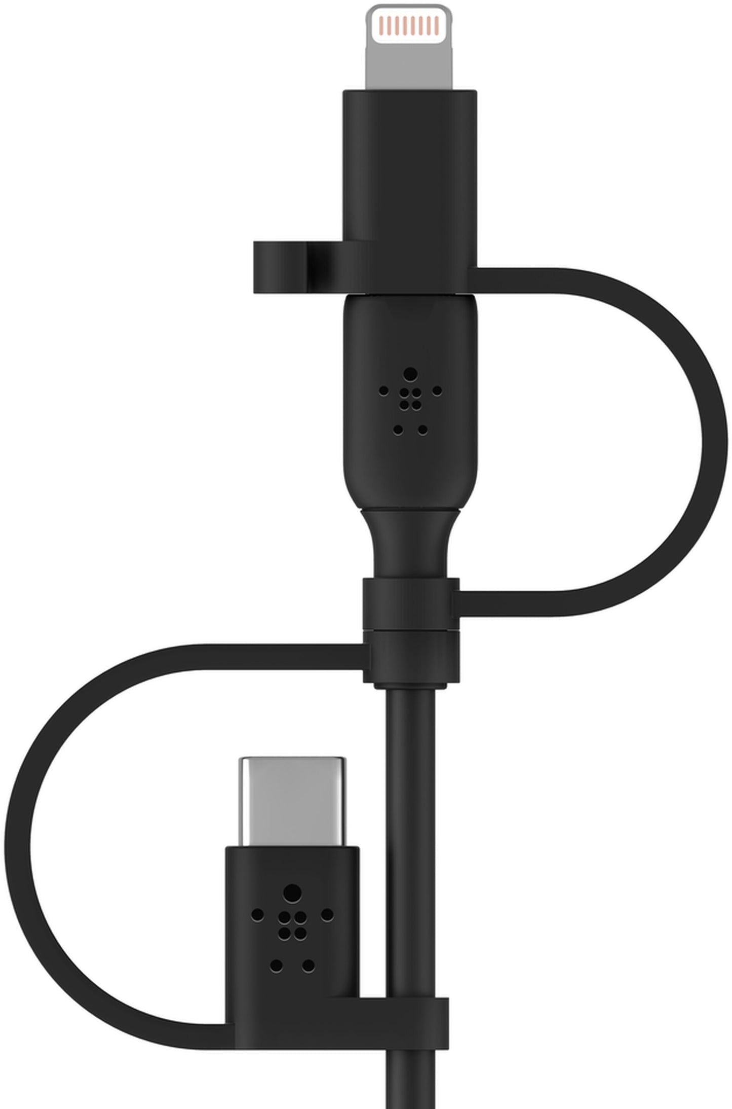 Daten- und Ladekabel USB-A - Lightning / microUSB / USB-C Belkin BoostCharge, 1m, Schwarz CAC001bt1MBK