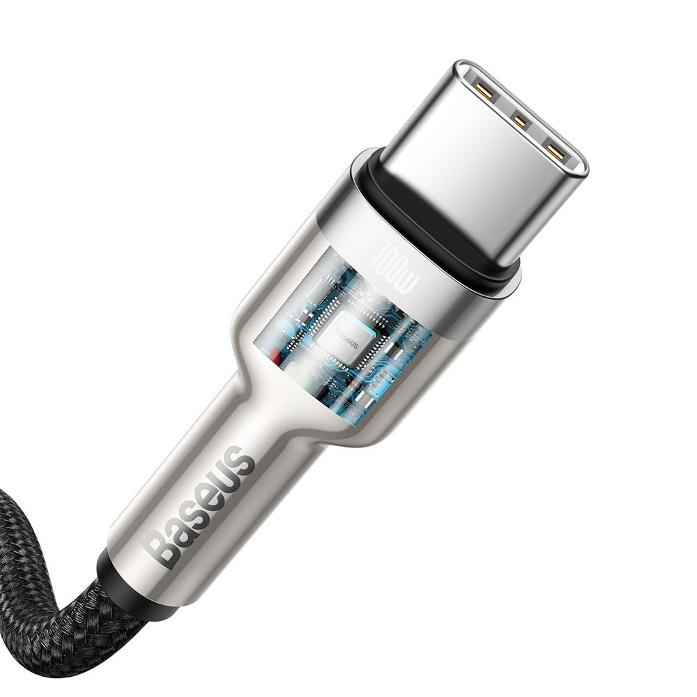 USB-C Daten- und Ladekabel - USB-C Baseus Cafule, 100W, 2m, Schwarz CATJK-D01