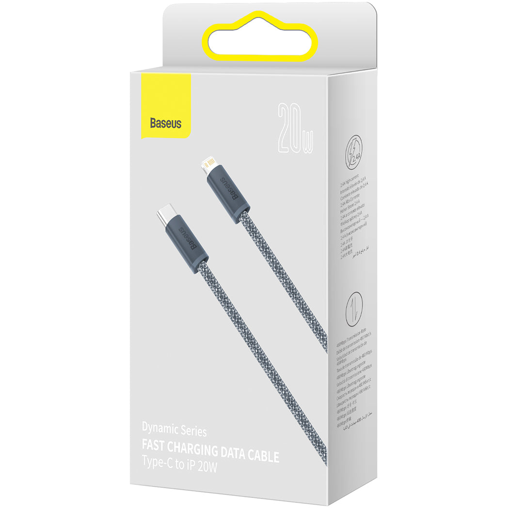 USB-C - Lightning Baseus Dynamic Series Daten- und Ladekabel, 20W, 1m, Grau CALD000016