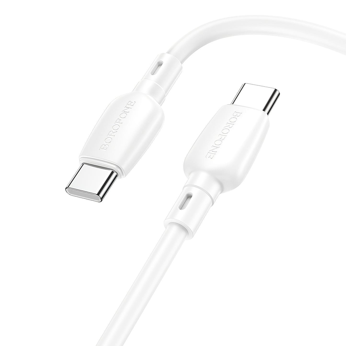 Daten- und Ladekabel USB-C – USB-C Borofone BX93, 60 W, 1 m, Weiß