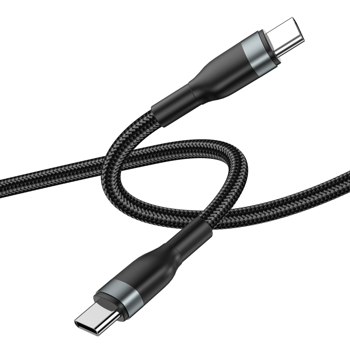 Daten- und Ladekabel USB-C - USB-C WiWu Wi-C017, 100 W, 1,2 m, Schwarz