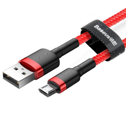 Daten- und Ladekabel USB-A – microUSB Baseus Cafule, 18 W, 1 m, Rot CAMKLF-B09