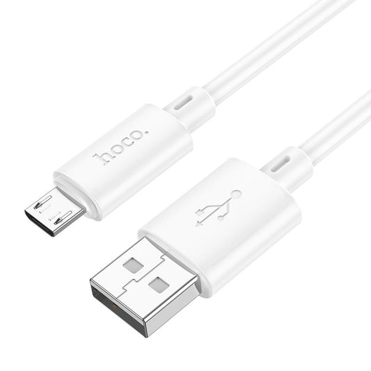 Daten- und Ladekabel USB-A – microUSB HOCO X88, 18 W, 1 m, Weiß