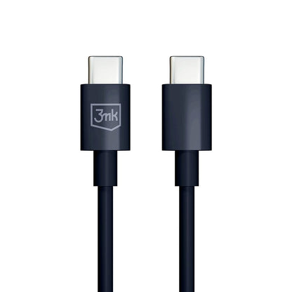 Daten- und Ladekabel USB-C - USB-C 3MK Hyper, 100 W, 1,2 m, Schwarz