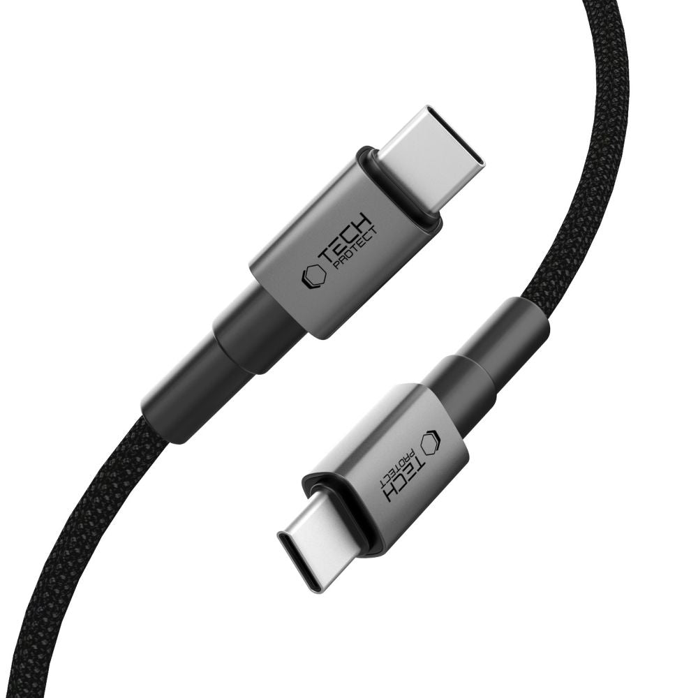 Daten- und Ladekabel USB-C - USB-C Tech-Protect Ultraboost DNA, 60W, 0,5m, Grau