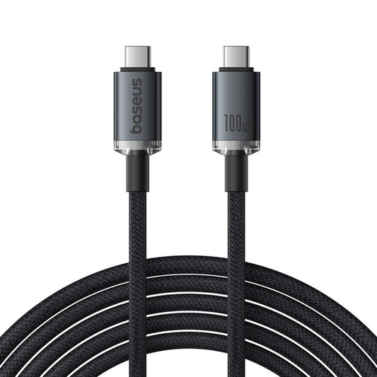 USB-C Daten- und Ladekabel - USB-C Baseus Crystal Shine Series, 100W, 20Gbps, 1.5m, Schwarz P10318204111-00