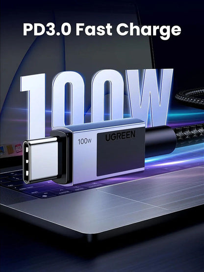 USB-C Daten- und Ladekabel - USB-C UGREEN L512, 100W, 3m, Grau