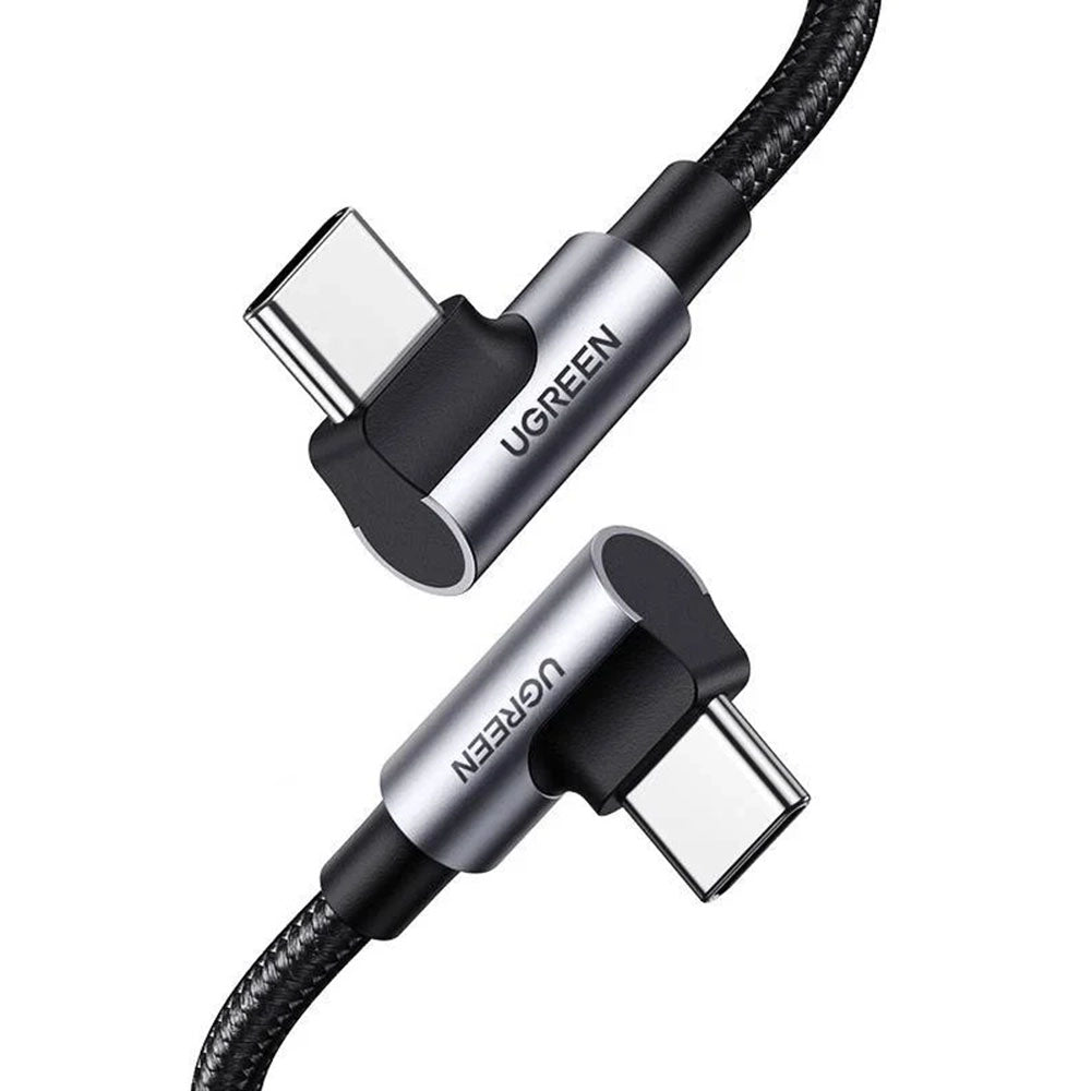 USB-C Daten- und Ladekabel - USB-C UGREEN US335 Angled, 100W, 2m, Schwarz