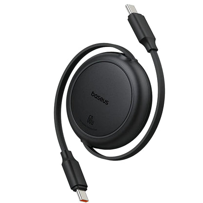 USB-C Daten- und Ladekabel - USB-C Baseus Free2Pull Mini Retractable, 60W, 1m, Schwarz P10364500111-01