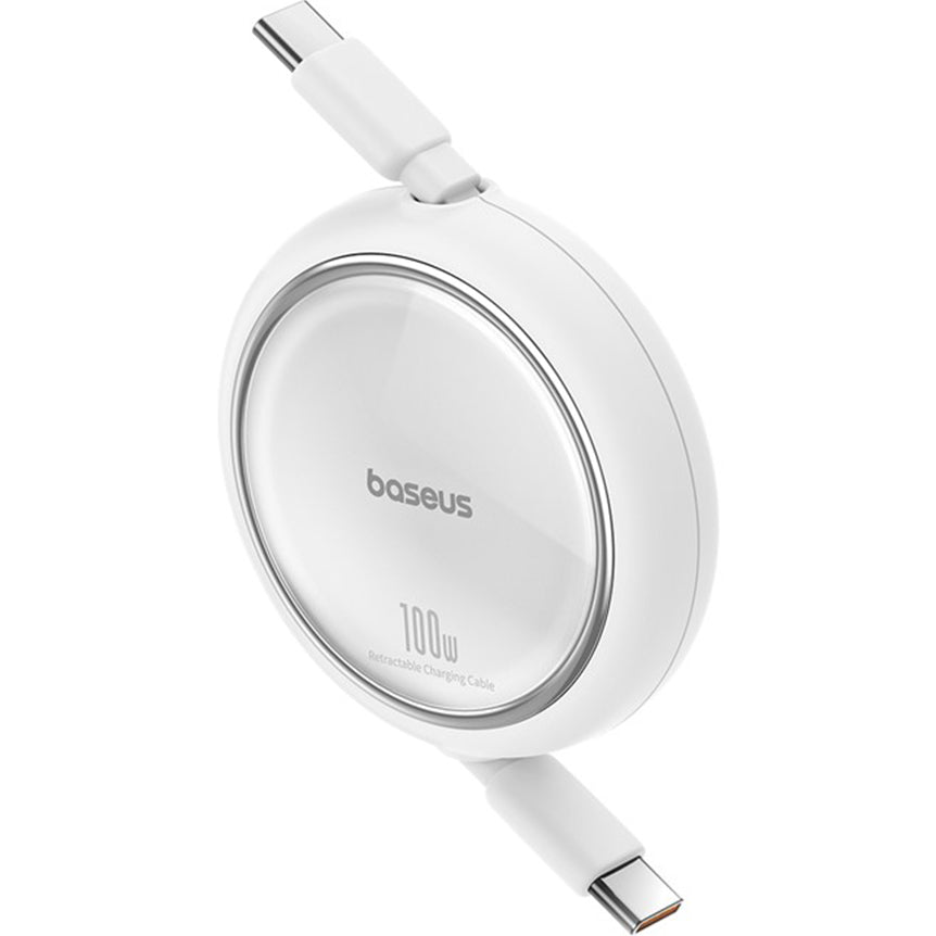 USB-C Daten- und Ladekabel - USB-C Baseus Free2Draw Mini Retractable, 100W, 1m, Weiß P10364500211-00