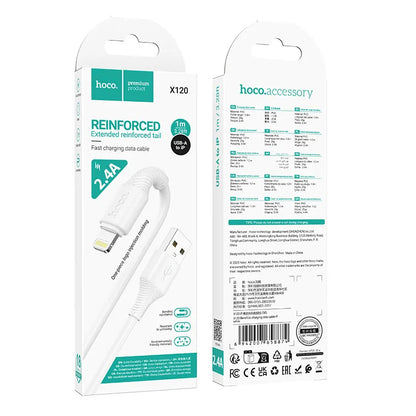 USB-C - Lightning Daten- und Ladekabel HOCO X120, 20W, 1m, Weiß