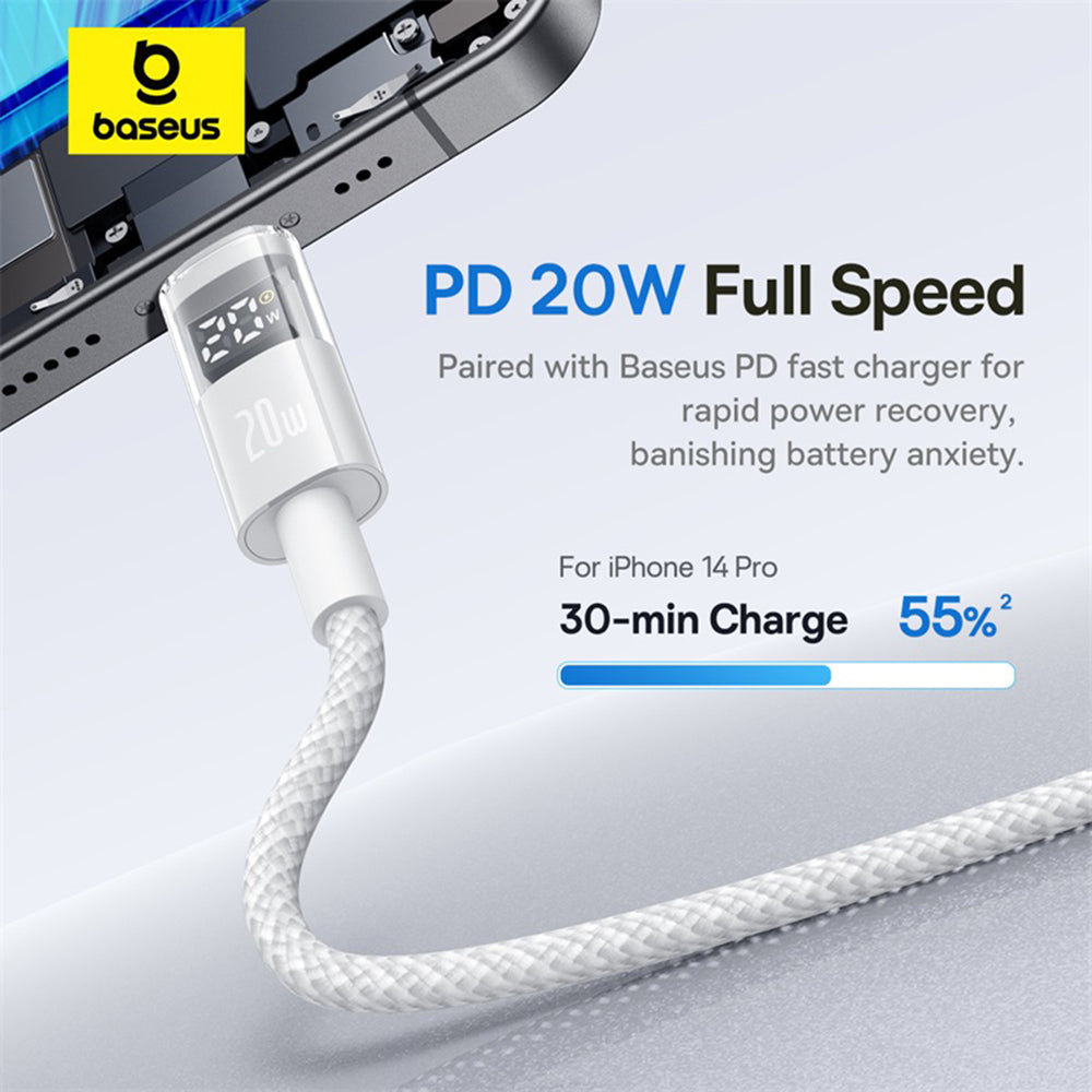 USB-C Daten- und Ladekabel - USB-C Baseus Display 2, 100W, 2m, Weiß P10382702211-01