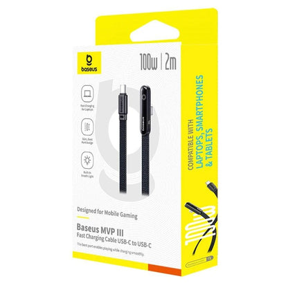 Daten- und Ladekabel USB-C - USB-C Baseus MVP 3, 100W, 2m, Schwarz P10382500121-01