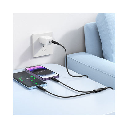 USB-C - Lightning / USB-C Ladekabel HOCO X123, 10W, 1m, Schwarz