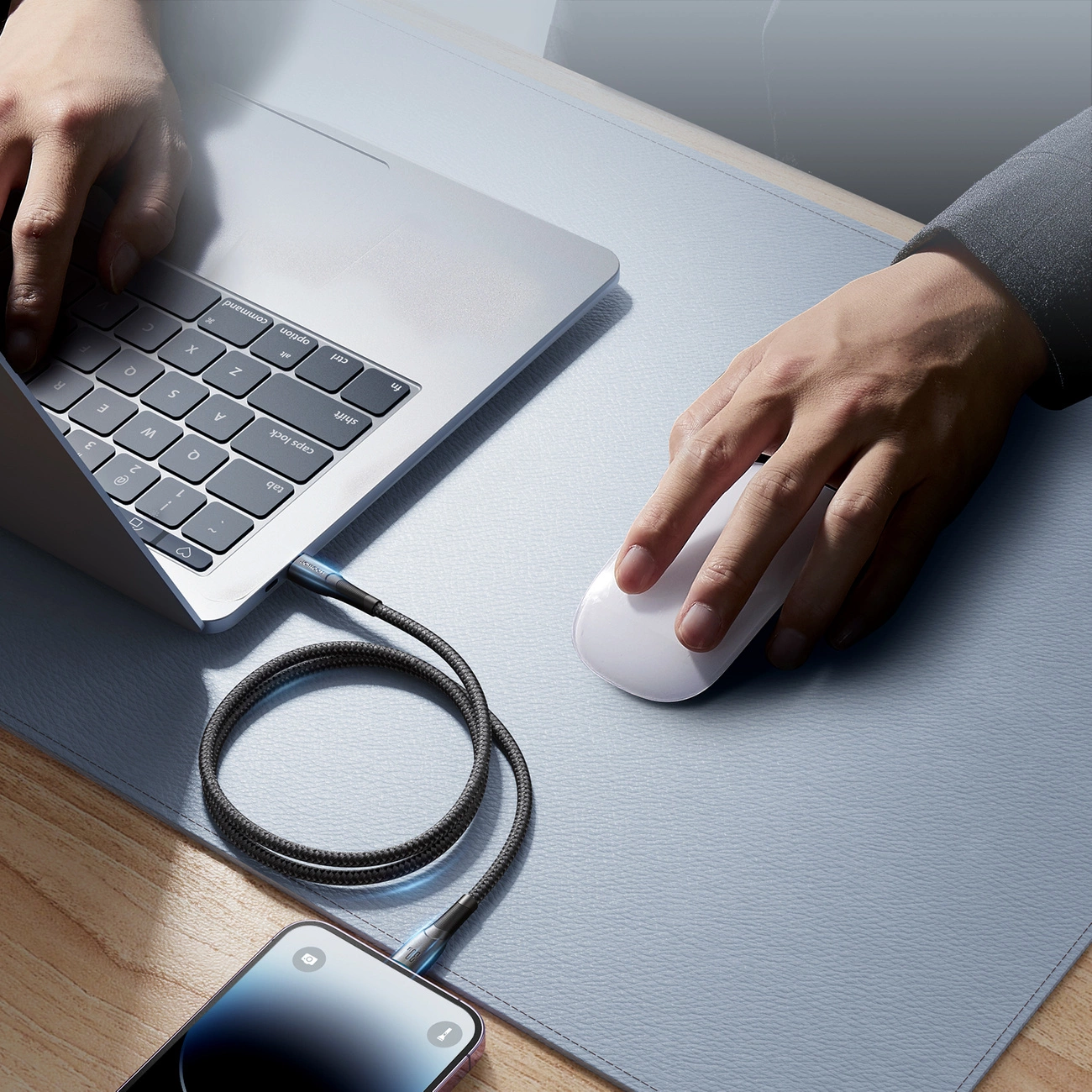 USB-C - Lightning Lade- und Datenkabel Joyroom S-A32, 30W, 1m, Schwarz
