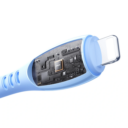 Daten- und Ladekabel USB-C - Lightning Joyroom S-A59 Vibrant, 30W, 1,2m, Blau
