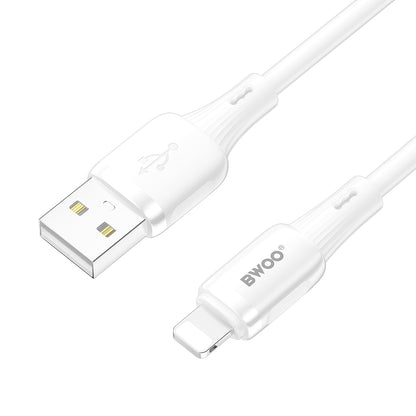 Daten- und Ladekabel USB-A - Lightning BWOO X329L, 15W, 1m, Weiß