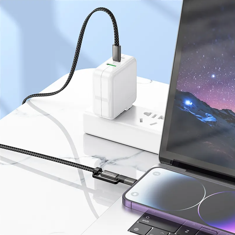 Daten- und Ladekabel USB-C - Lightning / USB-C HOCO X125, 60W, 1m, Schwarz