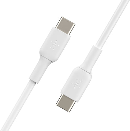 Daten- und Ladekabel USB-C - USB-C Belkin BoostCharge, 60W, 1m, 2er-Set, Weiß CAB003bt1MWH2PK