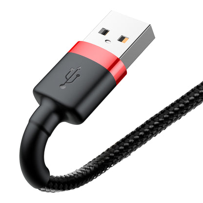 Daten- und Ladekabel USB-A – Lightning Baseus Coffee, 15 W, 2 m, Rot CALKLF-C19