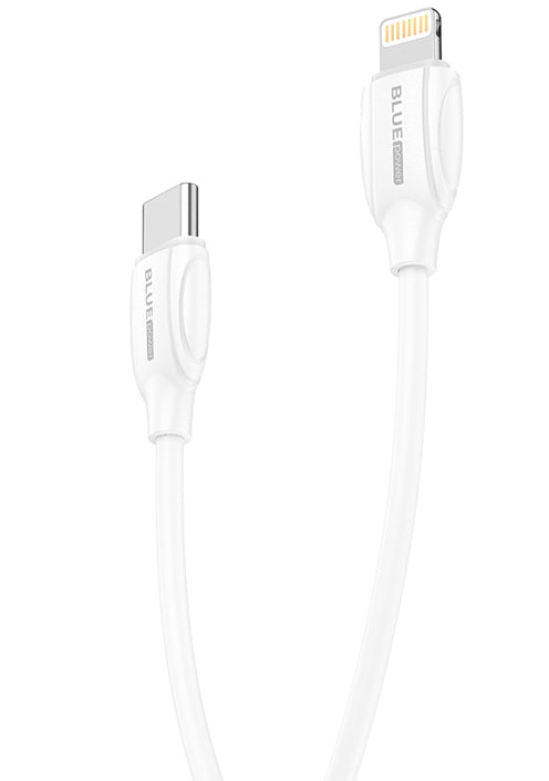 USB-C-Daten- und Ladekabel – Lightning BLUE Power B2BX19, 18 W, 2 m, Weiß