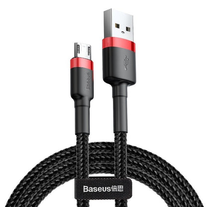 Daten- und Ladekabel USB-A – microUSB Baseus Cafule, 18 W, 3 m, Rot CAMKLF-H91