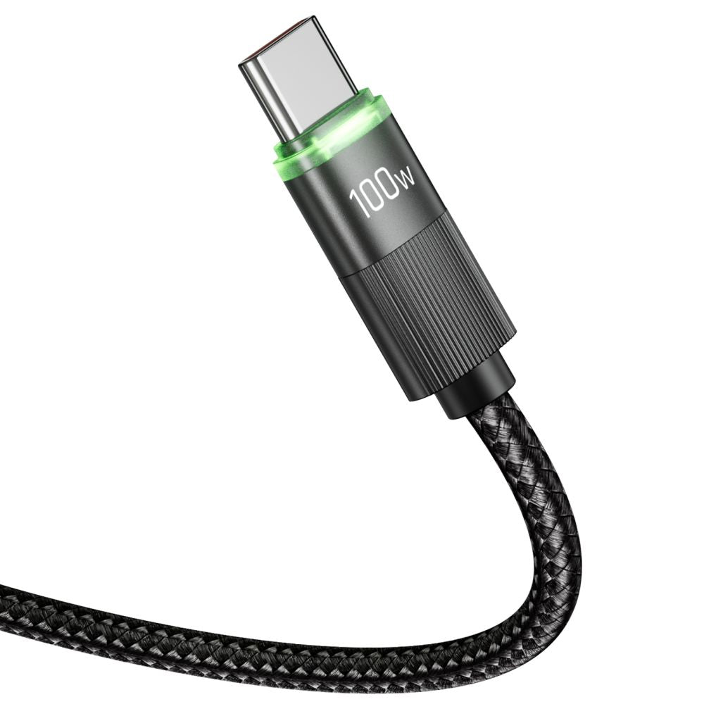 USB-C Daten- und Ladekabel - USB-C Tech-Protect UB20T Ultraboost, 100W, 1.8m, Schwarz