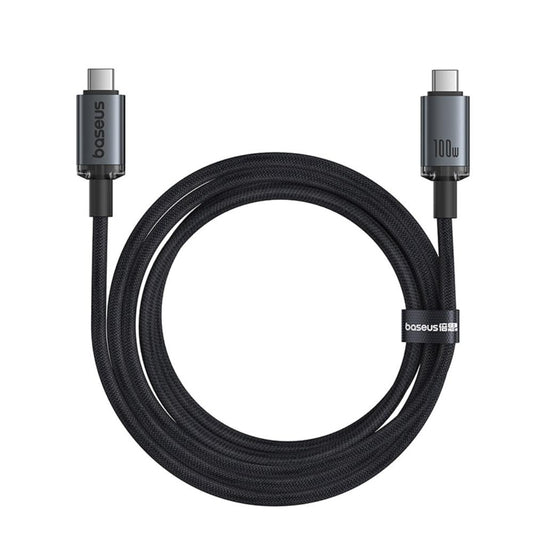USB-C Daten- und Ladekabel - USB-C Baseus Crystal Shine Series, 100W, 20Gbps, 1.5m, Schwarz P10318204111-00