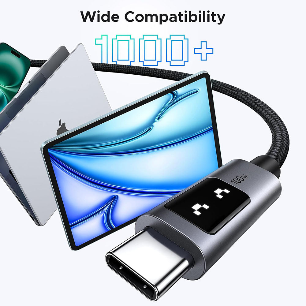 USB-C Daten- und Ladekabel - USB-C UGREEN L509, 100W, 1m, Grau