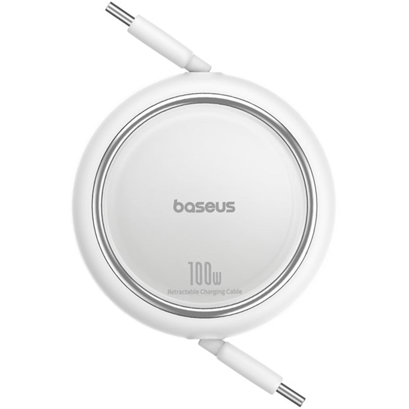 USB-C Daten- und Ladekabel - USB-C Baseus Free2Draw Mini Retractable, 100W, 1m, Weiß P10364500211-00