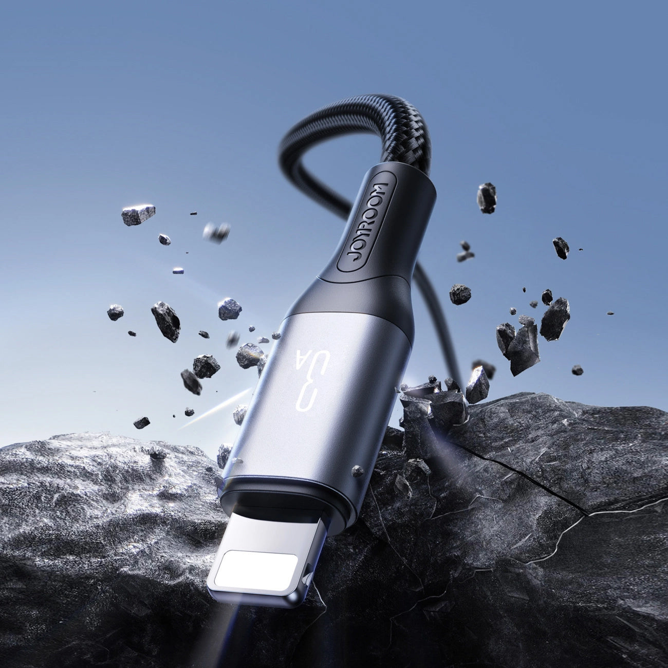 USB-A - Lightning Daten- und Ladekabel Joyroom S-A28 Flash, 18W, 2m, Schwarz