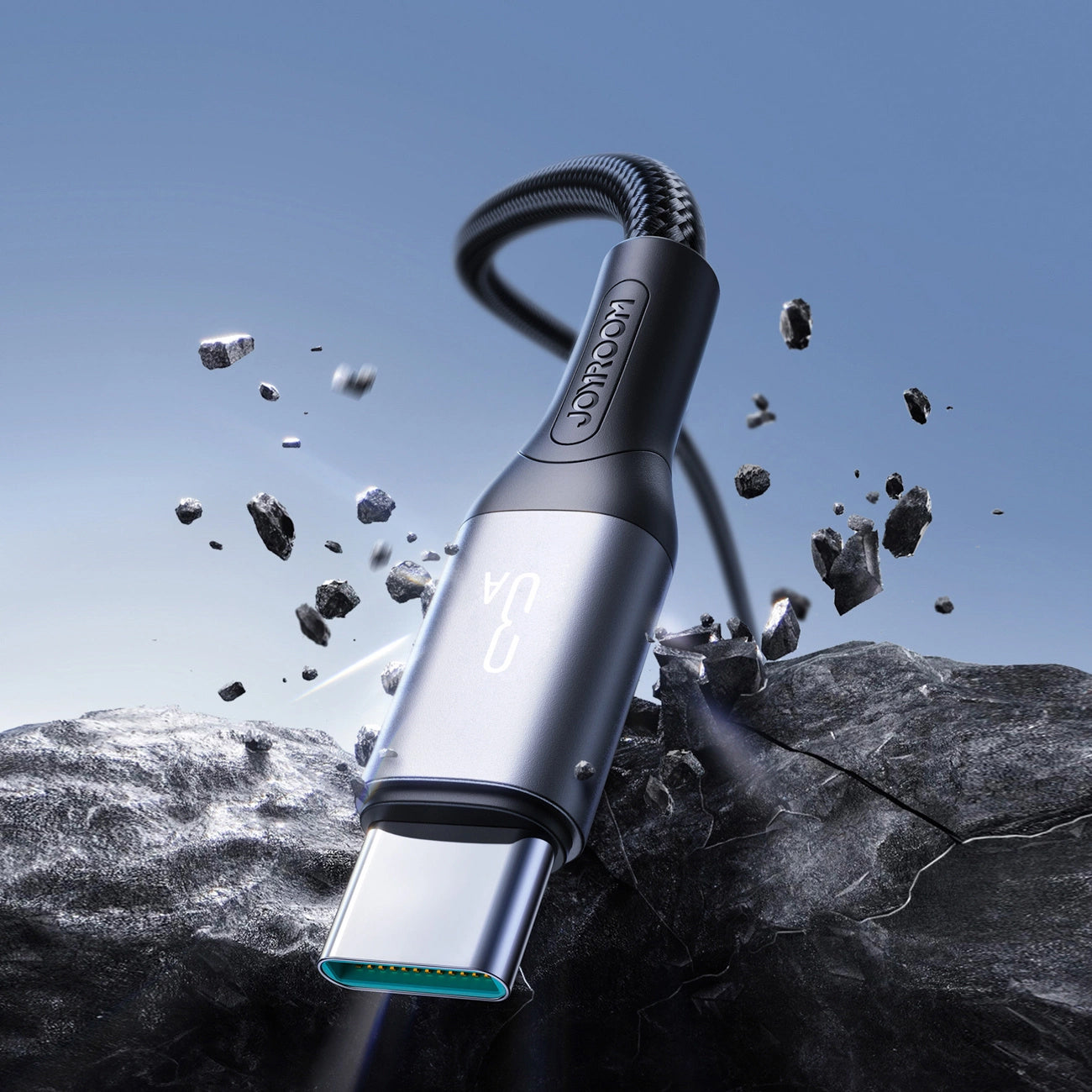 Daten- und Ladekabel USB-A - USB-C Joyroom S-A28 Flash, 30W, 2m, Schwarz