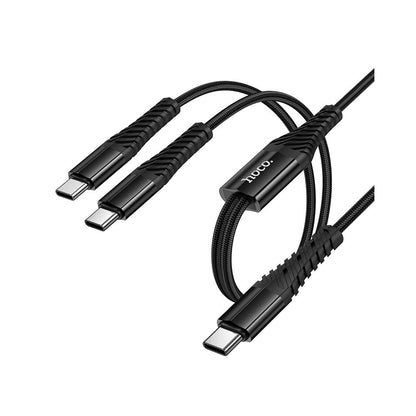 USB-C Ladekabel - 2 x USB-C HOCO X123, 10W, 1m, Schwarz