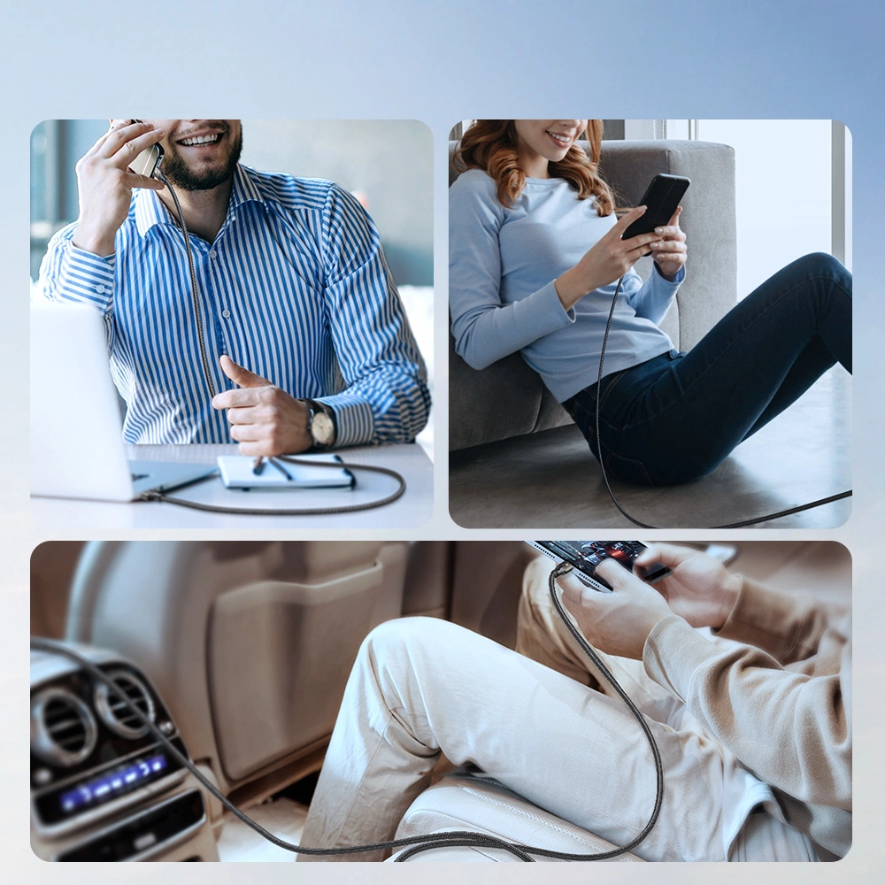 USB-A to USB-C Data and Charging Cable Joyroom S-A25 Light-Speed, 100W, 1.2m, Black