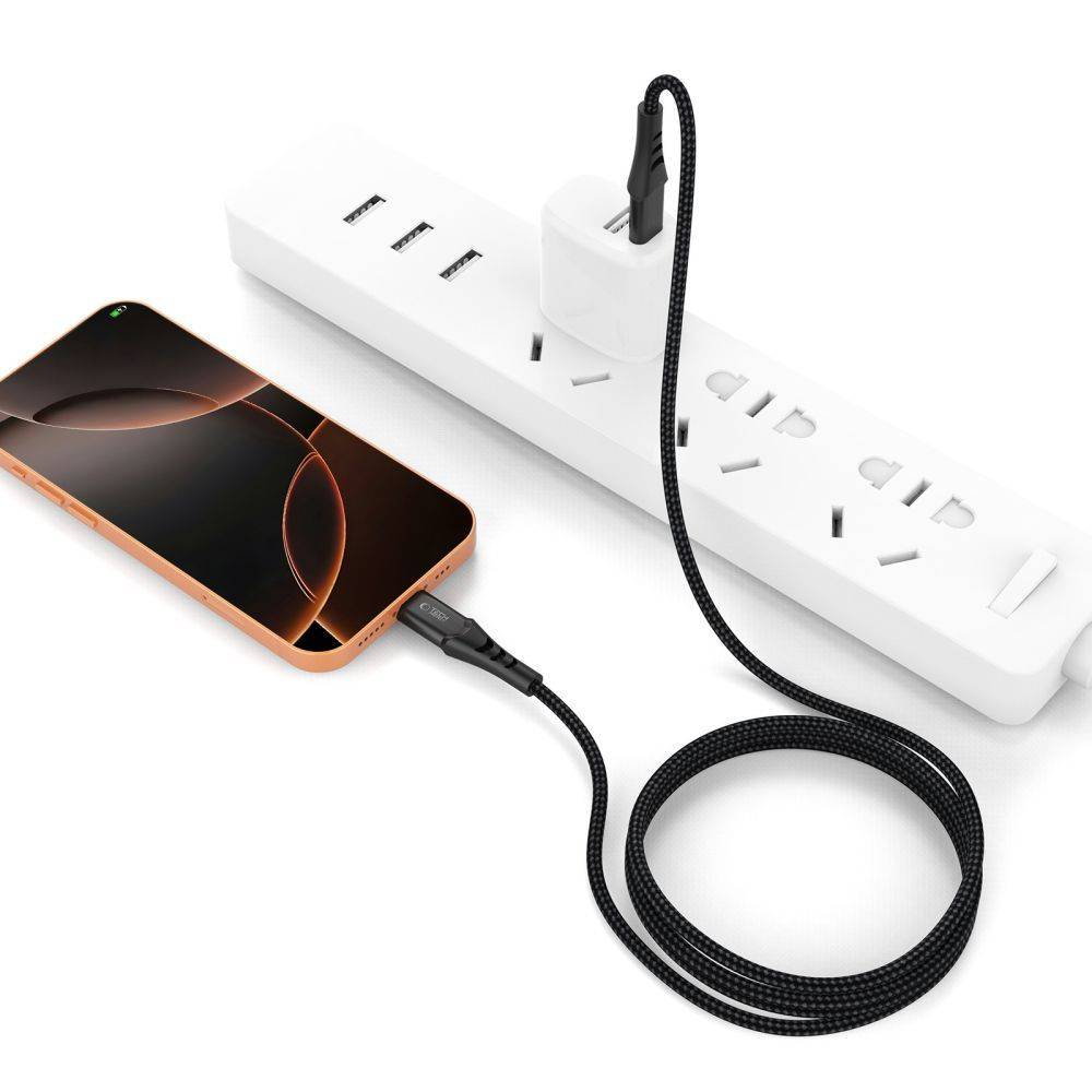 USB-C Daten- und Ladekabel - USB-C Tech-Protect UB11T Ultraboost, 100W, 1m, Schwarz