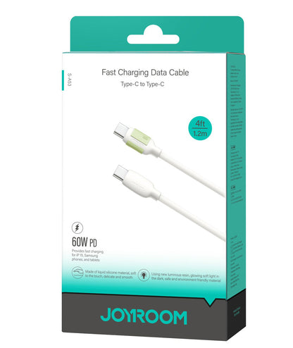 USB-C Daten- und Ladekabel - USB-C Joyroom S-A53, 60W, 1,2m, Beige