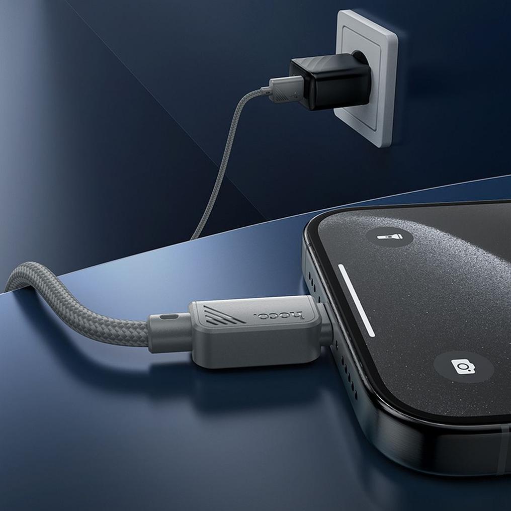 Daten- und Ladekabel USB-A - USB-C HOCO X113, 18W, 1m, Grau