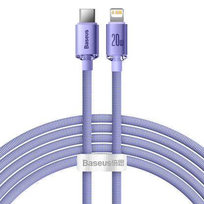 USB-C - Lightning Lade- und Datenkabel Baseus Crystal Shine Serie, 20W, 2m, Lila CAJY000305