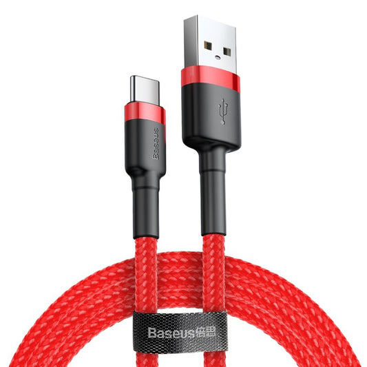 Daten- und Ladekabel USB-A - USB-C Baseus Coffee, 18 W, 2 m, Rot CATKLF-C09